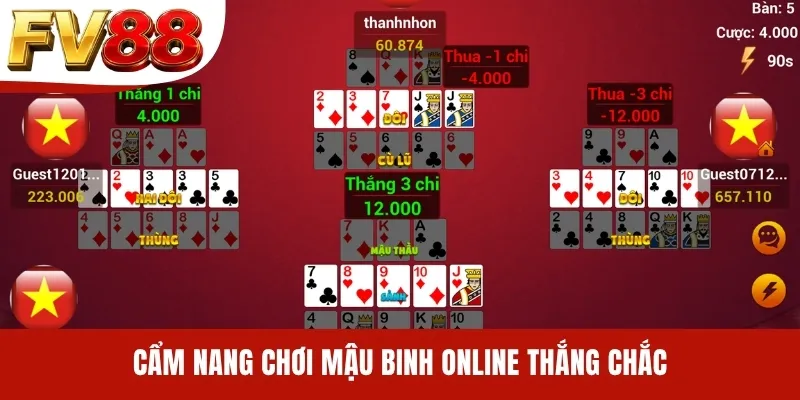 Cẩm nang chơi Mậu Binh online thắng chắc