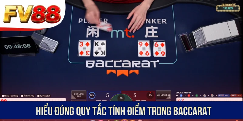 Hiểu đúng quy tắc tính điểm trong Baccarat